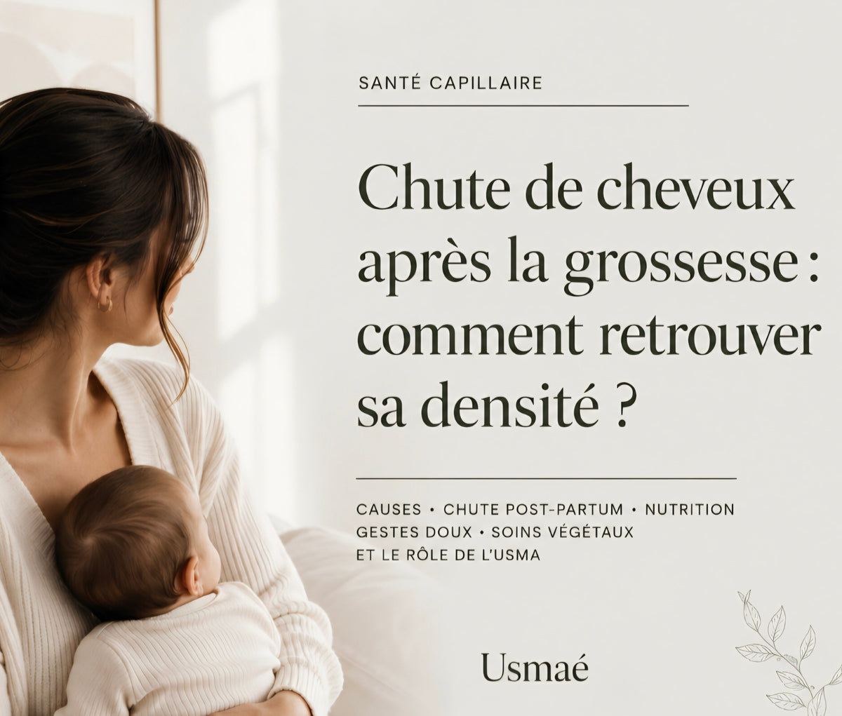 Chute de cheveux après la grossesse : comment retrouver sa densité ?