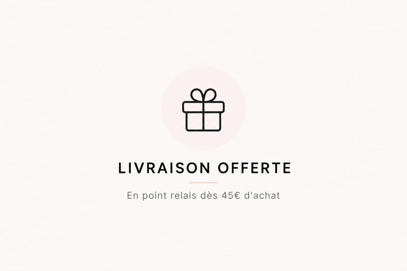 Icône de livraison offerte en point relais dès 45 € d'achat.